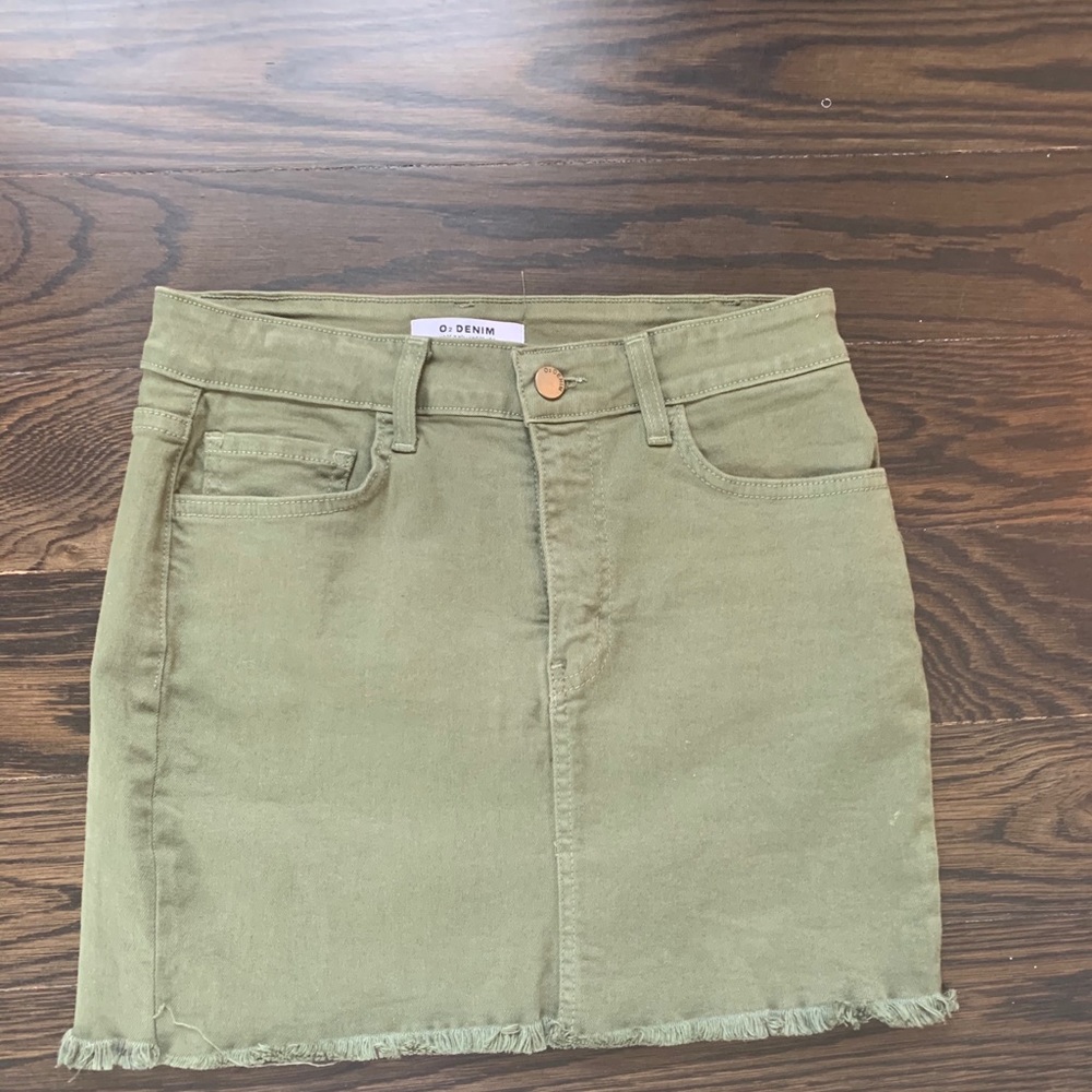 O2 denim skirt